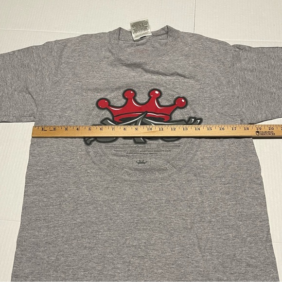 Vintage JNCO Jeans Shirt Size Med Gray Graffiti Crown Logo 90s Y2K Rave Skater - Picture 8 of 9